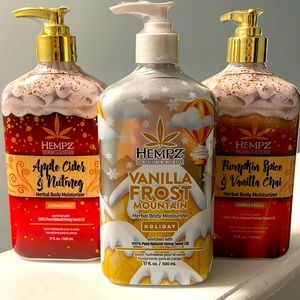 3 Hempz Limited Edition Holiday Herbal Body Moisturizers